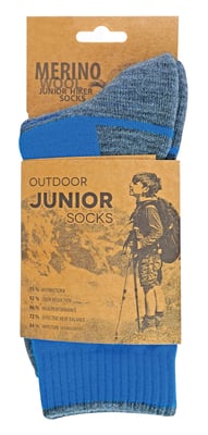Kids Merino Wool Hiking Socks | Comodo | Anti Blister Socks - Blue