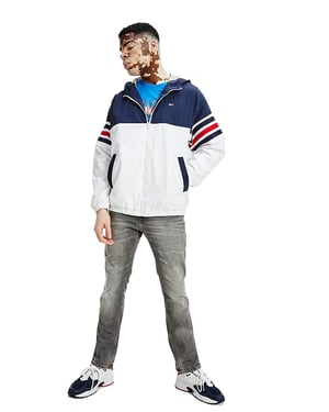 Tommy Jeans Herrjacka med Färgblock och Dragkedja
