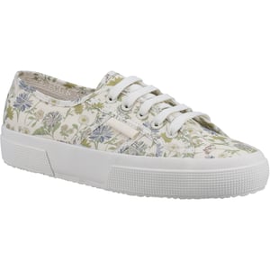 Superga 2750 Floral Print Cotton Damskor Vit/Floral Print Träningsskor