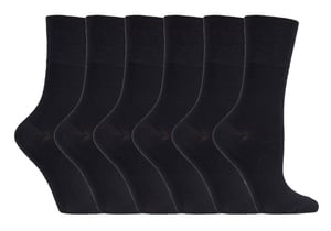Sock Shop Gentle Grip - 6 Pairs Ladies Non Elastic Bamboo Socks - SOLRM31