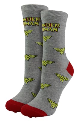 Wonder Woman Socks for Women | Casual Fancy Dress Colorful Novelty Socks | Wonder Woman Gifts - Wonder Woman