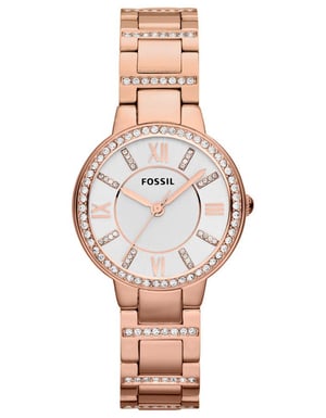Fossil Virginia dameshorloge Rosékleurig ES3284