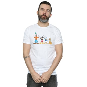 Disney Mens Mickey Mouse Friends T-Shirt (White)