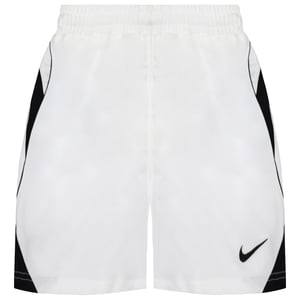 Nike Stretch Waist White/Black Graphic Logo Boys Shorts 217258 100