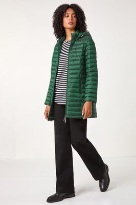 Longline Hooded Padded Coat