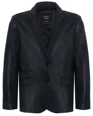 Jacket Leather Blazer Soft Italian Fitted Coat