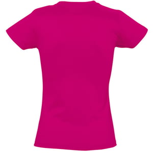 SOLS Dames/dames Imperial Heavy Short Sleeve T-Shirt (Fuchsia)
