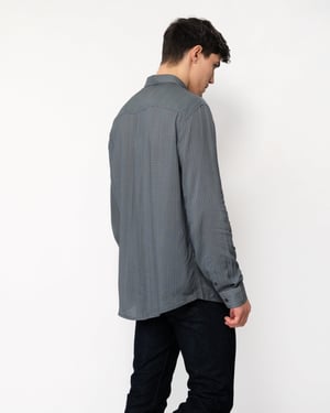 Armani Exchange Mens Long Sleeve Pattern Print Shirt