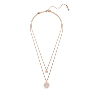 Swarovski 'Meteora' Dames Goud Vergulde Metalen Ketting - Roze 5683449