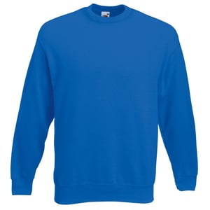 Fruit of the Loom Heren Klassiek 80/20 Ingezet Sweatshirt (Koningsblauw)