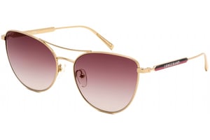 Longchamp LO134S Zonnebril Roségoud / Bordeaux Gradiënt