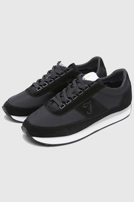 Black 'Darton' Casual Lace Up Trainers