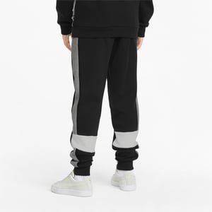 Puma Essentials Colourblock Sweatpants voor jongens in het zwart