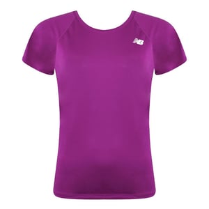 New Balance Kortärmad rosa rund hals Dam Core Run T-Shirt WT93868 JJL