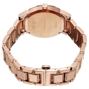 Burberry BU9353 Taupe Chronograph Dial Rose Gold Plated Steel herrklocka