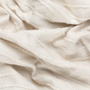 furn. Hazie Linear Yarn Woven Fringed Throw