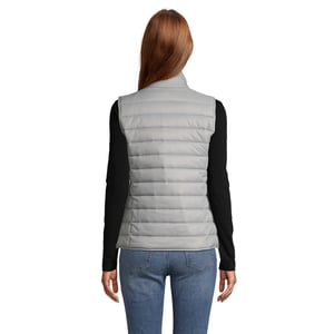 SOLS Dames/Dames Wave Lichtgewicht Bodywarmer (Metaalgrijs)