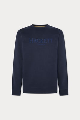 Heritage Hackett Logo Crew Sweat Navy