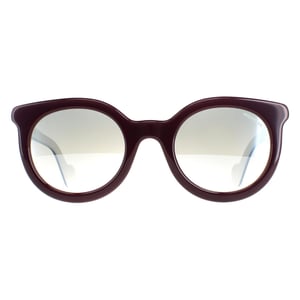 Moncler Rund Dam Bordeaux Rök Spegel ML0015