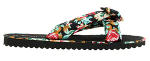 Wynsors Womens Flip Flops Kiley Slip On black floral