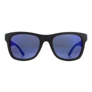 Lacoste Rectangle Unisex Matte Black Blue Gradient Folding Sunglasses