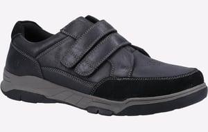 Hush Puppies Fabian Double Strap Läderskor För Män I Svart