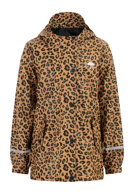 Schmuddelwedda Regenjas Meisje zwart beige leo