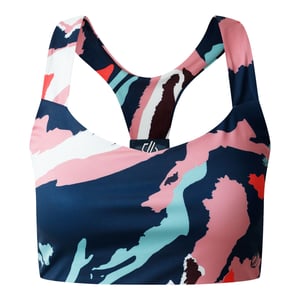 Dare 2B Womens/Ladies Marble Swirl Sports Bra (Light Pink/White/Navy)