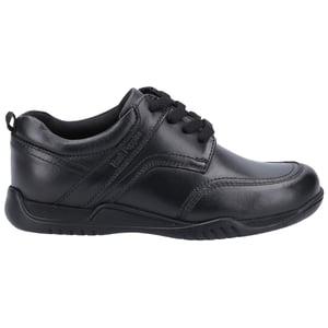 Hush Puppies Boys Harvey Leather School Shoes (Black)