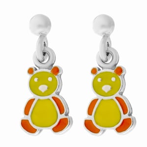 Orphelia 'Bear' Kinder 925 Sterling Zilveren Set: Armband + Oorbellen - Zilver SET-7140/YE