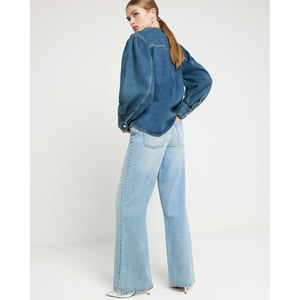 River Island Womens Straight Jeans Blue High Waisted Relaxed