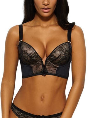 VIP Retrolution Padded Staylo Plunge Bra Black
