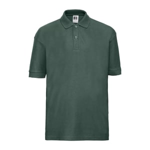 Russell Poloshirt van katoen voor kinderen (Fles groen)