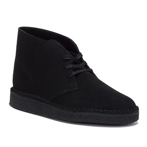 Clarks Originals Desert Coal Suede Mens Black Boots