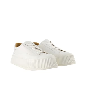 Sneakers - Jil Sander - Leer - Wit
