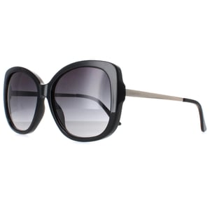 Calvin Klein CK22548S 001 glanzend zwart goud grijs gradiÃ«nt zonnebril