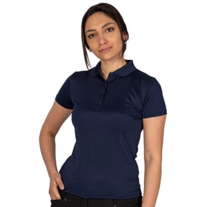Island Green Womens/Ladies Classic Micro Pique Golf Polo Shirt (Navy)