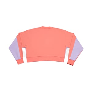 Be Happy RSC-S2102 kort långärmad sweatshirt med rund hals för kvinnor