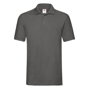 Fruit of the Loom Heren Premium Piqué Poloshirt (Licht Grafiet)