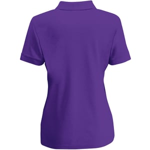 Fruit Of The Loom Womens Lady-Fit 65/35 Short Sleeve Polo Shirt (Purple)