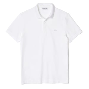 Lacoste White Paris Regular Stretch Cotton Piqué Polo Shirt
