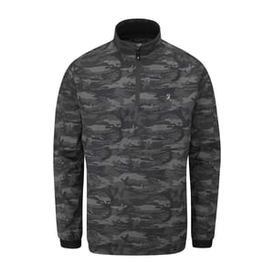 Farah Heren Parker Camouflage Douchebestendige Jas (Zwart)