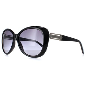 Karen Millen KM5049 001 zwart donkergrijs gradiÃ«nt zonnebril