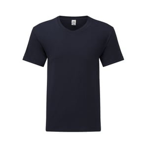 Fruit of the Loom Heren Iconic 150 V Hals T-shirt (Donkere marine)