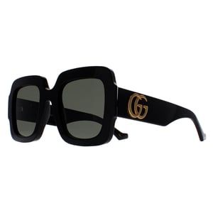 Gucci Vierkante Dames Zwarte Grijze GG1547S