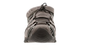 Mens Walking Sandals Stone Closed Toe Fisherman Touch Fasten Toggle Grey