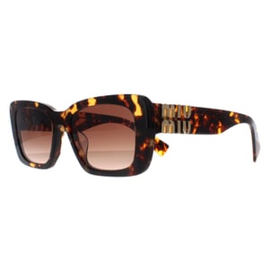 Miu Miu Rectangle Womens Honey Havana Brown Gradient MU07YS