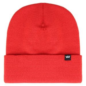 Supra Logo Röd Plain Stickad Unisex Crown Beanie C