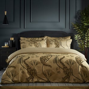 Paoletti Moondusk Exotic Animal Jacquard Duvet Cover Set
