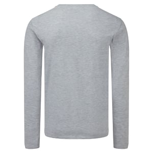 Fruit of the Loom Heren Iconische 150 T-Shirt met lange mouwen (Grijze Heide)